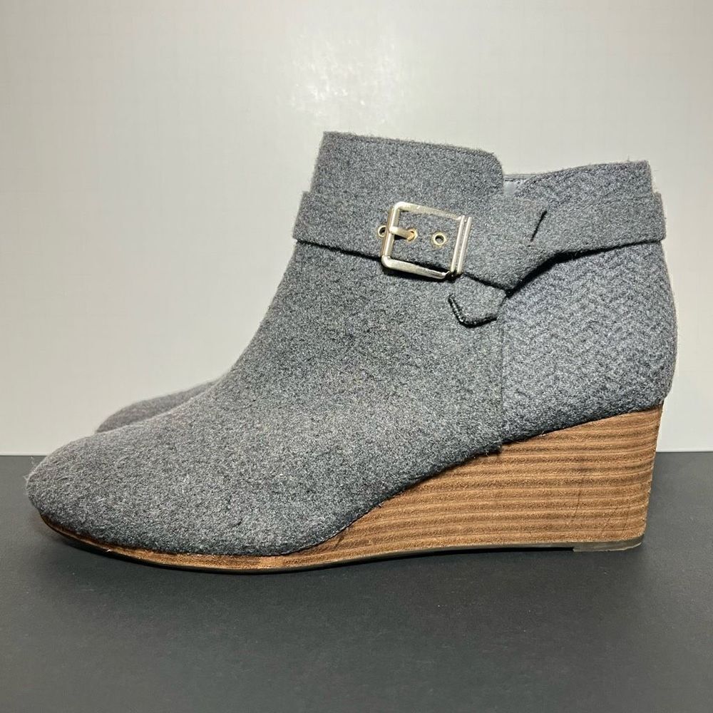 Womens DR. SCHOLL’S Darcy Grey Wedge Ankle Boots / Size 11 Medium - Picture 3 of 8